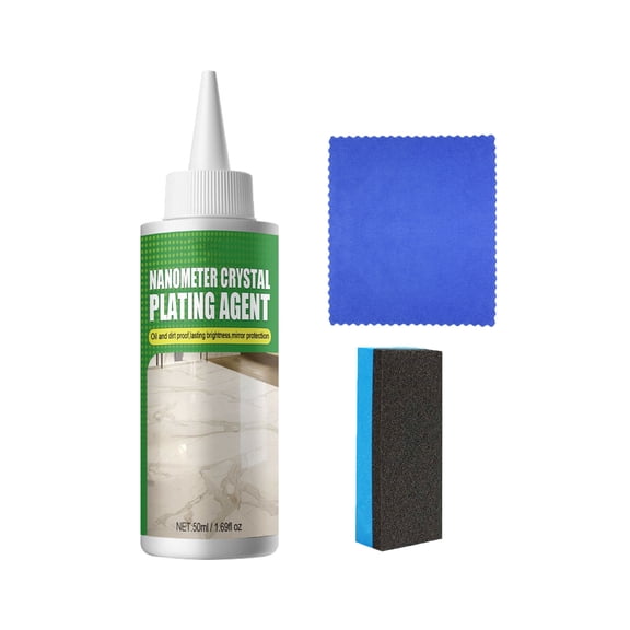 Kitchen Crystal Plating Agent 50ml for Stone Countertop Repair and Scratch Protective Film for Marble Granite Furniture Maintenance
