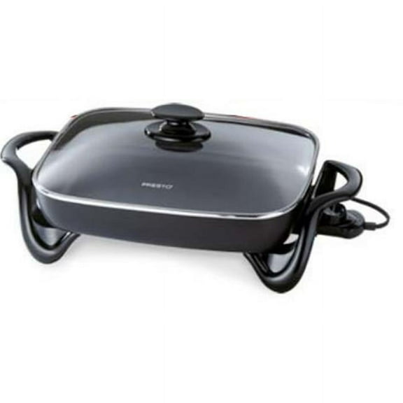Kitchen Cuisine Electric Skillet 1500 Watts with Glass Cover 16 inch