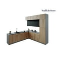 thumbnail image 1 of Kitchen Culinary Haven Collection Natural Teak & Black Color Base Size 9Ft Wide, 1 of 5