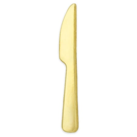Kitchen Culinary Utensil Gold Knife Lapel Pin