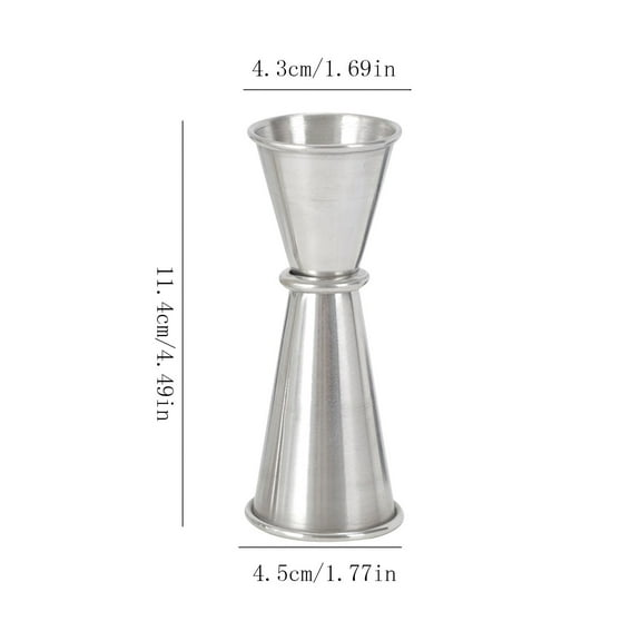 Kitchen Cups Clearance! Double Jigger Japanese Style Stainless Bar Measuring Jigger 1 & 2 Oz