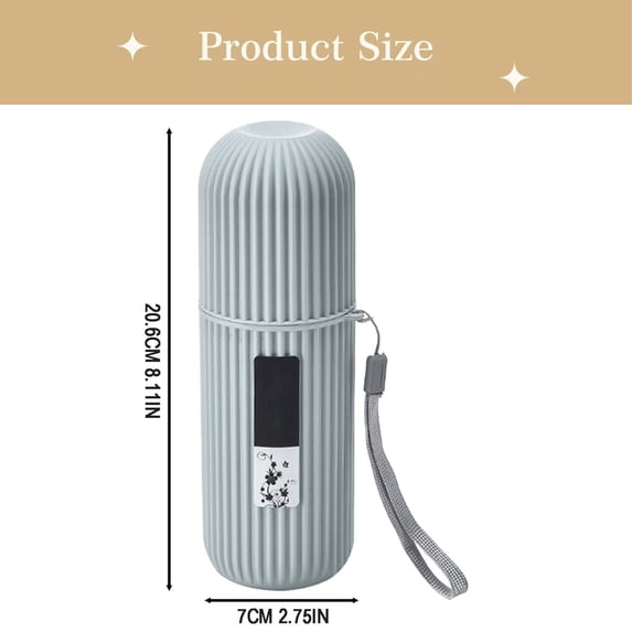 Kitchen Cups Clearance! Portable Toothpaste Toothbrush Holder Case Travel Camping Storage Box Mouthwash Cup Set Toothjar Large Toothpaste Tube Toothware