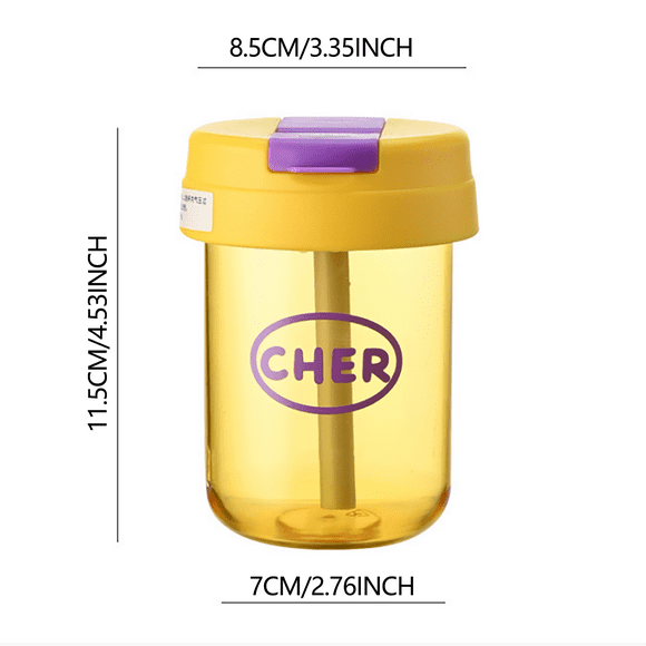 Kitchen Cups, Hilingoto New Plastic Cups Ton Ton Cup High Color Plastic Water Cup Coffee Student Couples High Value Cups Flower Tea Cups Portable and Small Gift Plastic Cups Red (300Ml)