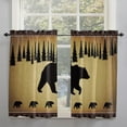 thumbnail image 1 of Kitchen Curtain 2 Panels Curtains 63 Inch Length, Polar Bears Pine Tree, Curtains Rod Pocket Curtains Window Drapes Treatment Window Cafe Curtains Rural Farm Farmhouse, 1 of 4