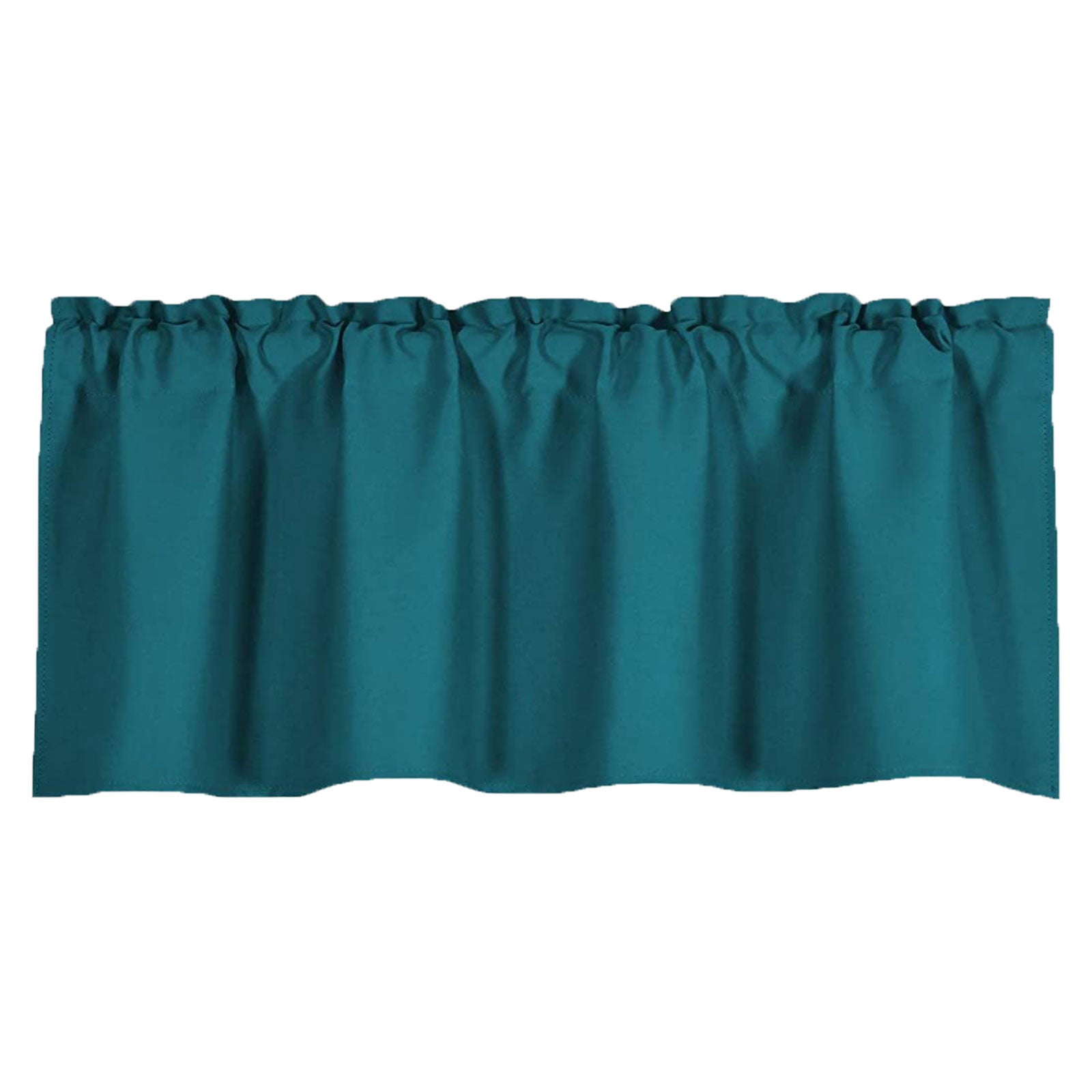 NICETOWN Faux Linen Short Curtains - Light Filtering Valances, 2 Panels, W34 X L30", Angora Color