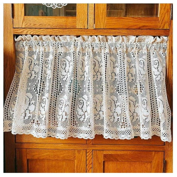 Kitchen Curtain, Cafe Short Curtains, Window Privacy Room Divider for Campervan Van Caravan Over Sink