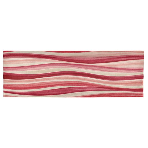 Kitchen Curtain Living Room Curtain Bedroom Curtain Balcony Door Curtain Valance Coral Waves Wavy Stripes