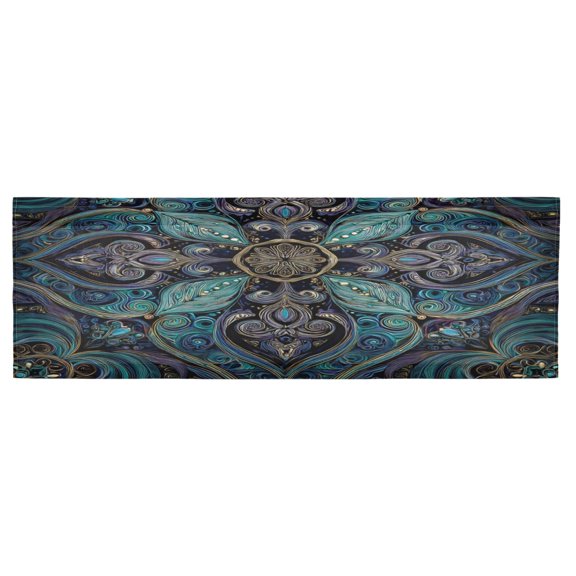 Kitchen Curtain Living Room Curtain Bedroom Curtain Balcony Door Curtain Valance Green Pattern Seamless