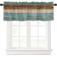 thumbnail image 1 of Kitchen Curtain Valance for Kitchen and Bathroom Room Darkening Rod Pocket Window Treatment Valance,Rustic Old Barn Wood Retro 1 Panel, 54 x 18 Inch, 1 of 1