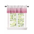 thumbnail image 1 of Kitchen Curtain Valances for Windows,Farm Watercolor Pink White Color Ombre Rod Pocket Small Valance Modern Abstract Line Short Window Treatment for Bedroom Bathroom Living Room,42"x12", 1 of 9