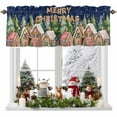 thumbnail image 1 of Kitchen Curtain Valances for Windows,Abstract Gingerbread Candy Rod Pocket Small Valance Panel, 1 of 8