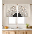 thumbnail image 1 of Kitchen Curtains (2 Pcs) Over Sink for Bathroom Window Cafe Basement Cortinas para Cocina Farmhouse Short Mini Curtain Boho Elegant Vintage Retro Country Rustic Modern Cute - 26×24", 1 of 6