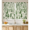 thumbnail image 1 of Kitchen Curtains (2 Pcs) Over Sink Bathroom Window Cafe Basement Cortinas para Cocina Farmhouse Short Mini Curtain Green Botanical Plant Spring Elegant Country Rustic Modern Cute - 26×36", 1 of 6