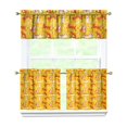 thumbnail image 1 of Kitchen Curtains 24 Inch Short - 3 Panel Set with Cute Cat Paw Pattern, Rod Pocket Window Curtain, 100% Polyester for Pet Lovers Farmhouse, Cafe, Kitchen, Bedroom, Easy Wash, 1 of 6