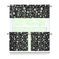 thumbnail image 1 of Kitchen Curtains 24 Inch Short - 3 Panel Set with Cute Cat Paw Pattern, Rod Pocket Window Curtain, 100% Polyester for Pet Lovers Farmhouse, Cafe, Kitchen, Bedroom, Easy Wash, 1 of 6