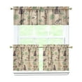 thumbnail image 1 of Kitchen Curtains 24 Inch Short - 3 Panel Set with Cute Cat Paw Pattern, Rod Pocket Window Curtain, 100% Polyester for Pet Lovers Farmhouse, Cafe, Kitchen, Bedroom, Easy Wash, 1 of 6