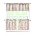 thumbnail image 1 of Kitchen Curtains 24 Inch Short - 3 Panel Set with Cute Cat Paw Pattern, Rod Pocket Window Curtain, 100% Polyester for Pet Lovers Farmhouse, Cafe, Kitchen, Bedroom, Easy Wash, 1 of 6