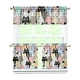 thumbnail image 1 of Kitchen Curtains 24 Inch Short - 3 Panel Set with Cute Cat Paw Pattern, Rod Pocket Window Curtain, 100% Polyester for Pet Lovers Farmhouse, Cafe, Kitchen, Bedroom, Easy Wash, 1 of 6