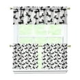 thumbnail image 1 of Kitchen Curtains 24 Inch Short - 3 Panel Set, Cute Horse Pony Print, Rod Pocket Window Curtain, 100% Polyester for Farmhouse, Retro Rural Kitchen, Easy Wash, 1 of 6