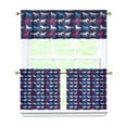 thumbnail image 1 of Kitchen Curtains 24 Inch Short - 3 Panel Set, Cute Horse Pony Print, Rod Pocket Window Curtain, 100% Polyester for Farmhouse, Retro Rural Kitchen, Easy Wash, 1 of 6
