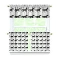 thumbnail image 1 of Kitchen Curtains 24 Inch Short - 3 Panel Set, Cute Horse Pony Print, Rod Pocket Window Curtain, 100% Polyester for Farmhouse, Retro Rural Kitchen, Easy Wash, 1 of 6