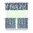 thumbnail image 1 of Kitchen Curtains 24 Inch Short - 3 Panel Set, Vintage Floral Butterfly Bee Botanical Print, Rod Pocket Window Curtain for Farmhouse, Modern Rustic, Spring Summer Decor, Easy Wash, 1 of 6