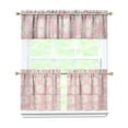 thumbnail image 1 of Kitchen Curtains 24 Inch Short - 3 Panel Set, Vintage Floral Butterfly Bee Botanical Print, Rod Pocket Window Curtain for Farmhouse, Modern Rustic, Spring Summer Decor, Easy Wash, 1 of 6