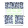 thumbnail image 1 of Kitchen Curtains 24 Inch Short - 3 Panel Set, Vintage Floral Butterfly Bee Botanical Print, Rod Pocket Window Curtain for Farmhouse, Modern Rustic, Spring Summer Decor, Easy Wash, 1 of 6