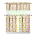 thumbnail image 1 of Kitchen Curtains 36 Inch Short - 3 Panel Set Banana Print, Rod Pocket Window Curtains 100% Polyester, Tropical Fruit Valance for Farmhouse, Cafe, Living Room, Bedroom, Easy Wash, 1 of 6