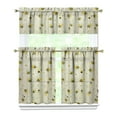 thumbnail image 1 of Kitchen Curtains 36 Inch Short - 3 Panel Set with Cute Bumble Bee and Honeycomb Print, Rod Pocket Window Curtain, 100% Polyester for Bee Lovers, Farmhouse, Kitchen, Living Room, Easy Wash, 1 of 6