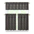 thumbnail image 1 of Kitchen Curtains 36 Inch Short - 3 Panel Set with Cute Bumble Bee and Honeycomb Print, Rod Pocket Window Curtain, 100% Polyester for Bee Lovers, Farmhouse, Kitchen, Living Room, Easy Wash, 1 of 6