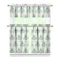 thumbnail image 1 of Kitchen Curtains 36 Inch Short - 3 Panel Set with Cute Bumble Bee and Honeycomb Print, Rod Pocket Window Curtain, 100% Polyester for Bee Lovers, Farmhouse, Kitchen, Living Room, Easy Wash, 1 of 6
