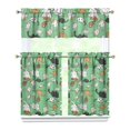 thumbnail image 1 of Kitchen Curtains 36 Inch Short - 3 Panel Set with Cute Cat Paw Pattern, Rod Pocket Window Curtain, 100% Polyester for Pet Lovers Farmhouse, Cafe, Kitchen, Bedroom, Easy Wash, 1 of 6