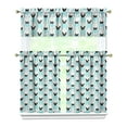 thumbnail image 1 of Kitchen Curtains 36 Inch Short - 3 Panel Set with Cute Cat Paw Pattern, Rod Pocket Window Curtain, 100% Polyester for Pet Lovers Farmhouse, Cafe, Kitchen, Bedroom, Easy Wash, 1 of 6