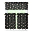 thumbnail image 1 of Kitchen Curtains 36 Inch Short - 3 Panel Set with Cute Cat Paw Pattern, Rod Pocket Window Curtain, 100% Polyester for Pet Lovers Farmhouse, Cafe, Kitchen, Bedroom, Easy Wash, 1 of 6