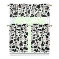 thumbnail image 1 of Kitchen Curtains 36 Inch Short - 3 Panel Set, Cute Cow Print Farmhouse Curtains, Rod Pocket, 100% Polyester for Rustic Farm, Kitchen, Cafe, Living Room, Easy Wash, 1 of 6