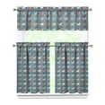 thumbnail image 1 of Kitchen Curtains 36 Inch Short - 3 Panel Set, Cute Horse Pony Print, Rod Pocket Window Curtain, 100% Polyester for Farmhouse, Retro Rural Kitchen, Easy Wash, 1 of 6