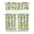 thumbnail image 1 of Kitchen Curtains 36 Inch Short - 3 Panel Set Lemon Print, Rod Pocket Window Curtains 100% Polyester, Cute Fruit Valance for Farmhouse, Cafe, Living Room, Bedroom, Easy Wash, 1 of 6
