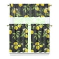 thumbnail image 1 of Kitchen Curtains 36 Inch Short - 3 Panel Set Lemon Print, Rod Pocket Window Curtains 100% Polyester, Cute Fruit Valance for Farmhouse, Cafe, Living Room, Bedroom, Easy Wash, 1 of 6