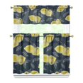 thumbnail image 1 of Kitchen Curtains 36 Inch Short - 3 Panel Set Lemon Print, Rod Pocket Window Curtains 100% Polyester, Cute Fruit Valance for Farmhouse, Cafe, Living Room, Bedroom, Easy Wash, 1 of 6