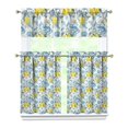 thumbnail image 1 of Kitchen Curtains 36 Inch Short - 3 Panel Set Lemon Print, Rod Pocket Window Curtains 100% Polyester, Cute Fruit Valance for Farmhouse, Cafe, Living Room, Bedroom, Easy Wash, 1 of 6