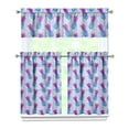 thumbnail image 1 of Kitchen Curtains 36 Inch Short - 3 Panel Set Pineapple Print, Rod Pocket Window Curtains 100% Polyester, Tropical Fruit Valance for Farmhouse, Cafe, Living Room, Bedroom, Easy Wash, 1 of 6