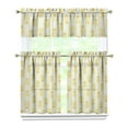 thumbnail image 1 of Kitchen Curtains 36 Inch Short - 3 Panel Set Pineapple Print, Rod Pocket Window Curtains 100% Polyester, Tropical Fruit Valance for Farmhouse, Cafe, Living Room, Bedroom, Easy Wash, 1 of 6