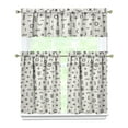 thumbnail image 1 of Kitchen Curtains 36 Inch Short - 3 Panel Set, Rod Pocket Window Curtain, 100% Polyester for Farmhouse, Cafe, Kitchen, Living Room, Bedroom, Retro Plaid & Polka Dot Patterns, Easy Wash, 1 of 6
