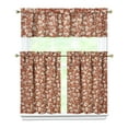 thumbnail image 1 of Kitchen Curtains 36 Inch Short - 3 Panel Set, Vintage Floral Butterfly Bee Botanical Print, Rod Pocket Window Curtain for Farmhouse, Modern Rustic, Spring Summer Decor, Easy Wash, 1 of 6
