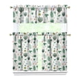 thumbnail image 1 of Kitchen Curtains 36 Inch Short - 3 Panel Set, Vintage Floral Butterfly Bee Botanical Print, Rod Pocket Window Curtain for Farmhouse, Modern Rustic, Spring Summer Decor, Easy Wash, 1 of 6