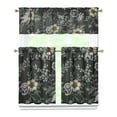 thumbnail image 1 of Kitchen Curtains 36 Inch Short - 3 Panel Set, Vintage Floral Butterfly Bee Botanical Print, Rod Pocket Window Curtain for Farmhouse, Modern Rustic, Spring Summer Decor, Easy Wash, 1 of 6
