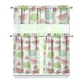 thumbnail image 1 of Kitchen Curtains 36 Inch Short - 3 Panel Set Watermelon Print, Rod Pocket Window Curtains 100% Polyester, Tropical Fruit Valance for Farmhouse, Cafe, Living Room, Bedroom, Easy Wash, 1 of 6