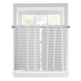 thumbnail image 1 of Kitchen Curtains 54 Inches length, Boho Gray Window Treatment Curtain Drapes, White Chevron Stripes Abstract Geometric Decorative Window Curtains for Bedroom Cafe, 52"x54", 2 Panels, 1 of 7