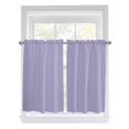 thumbnail image 1 of Kitchen Curtains 54 Inches length, Pure Lavender Window Treatment Curtain Drapes, Simple Solid Color Thermal Insulated Drapes for Basement Hotel RV, 42"x54", 2 Panels, 1 of 7